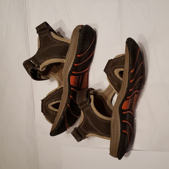 Merrell Sandals Water Leather Upper Hiking Active Sporty Kids 11 EUC - Picture 9 of 12